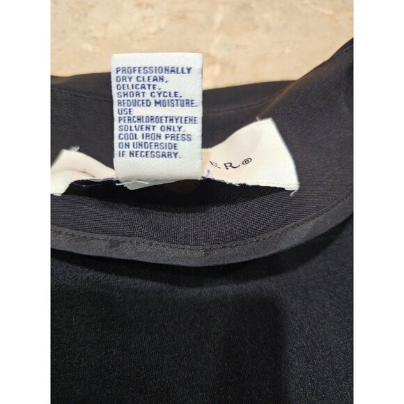 Women's Doncaster Silk Trim Jacket Black Full Zip Size 6 - Picture 9 of 11